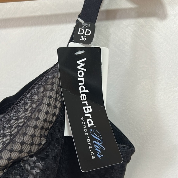 NWT Wonderbra Women's black perfect shape t-shirt bra Unlined 36DD - Picture 3 of 7